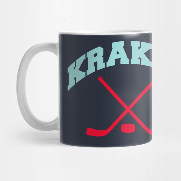 Kraken Hockey Small Logo by CovpaTees